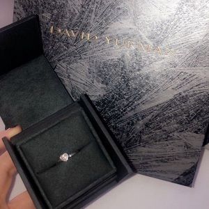 David yurman petite pave heart ring with diamonds